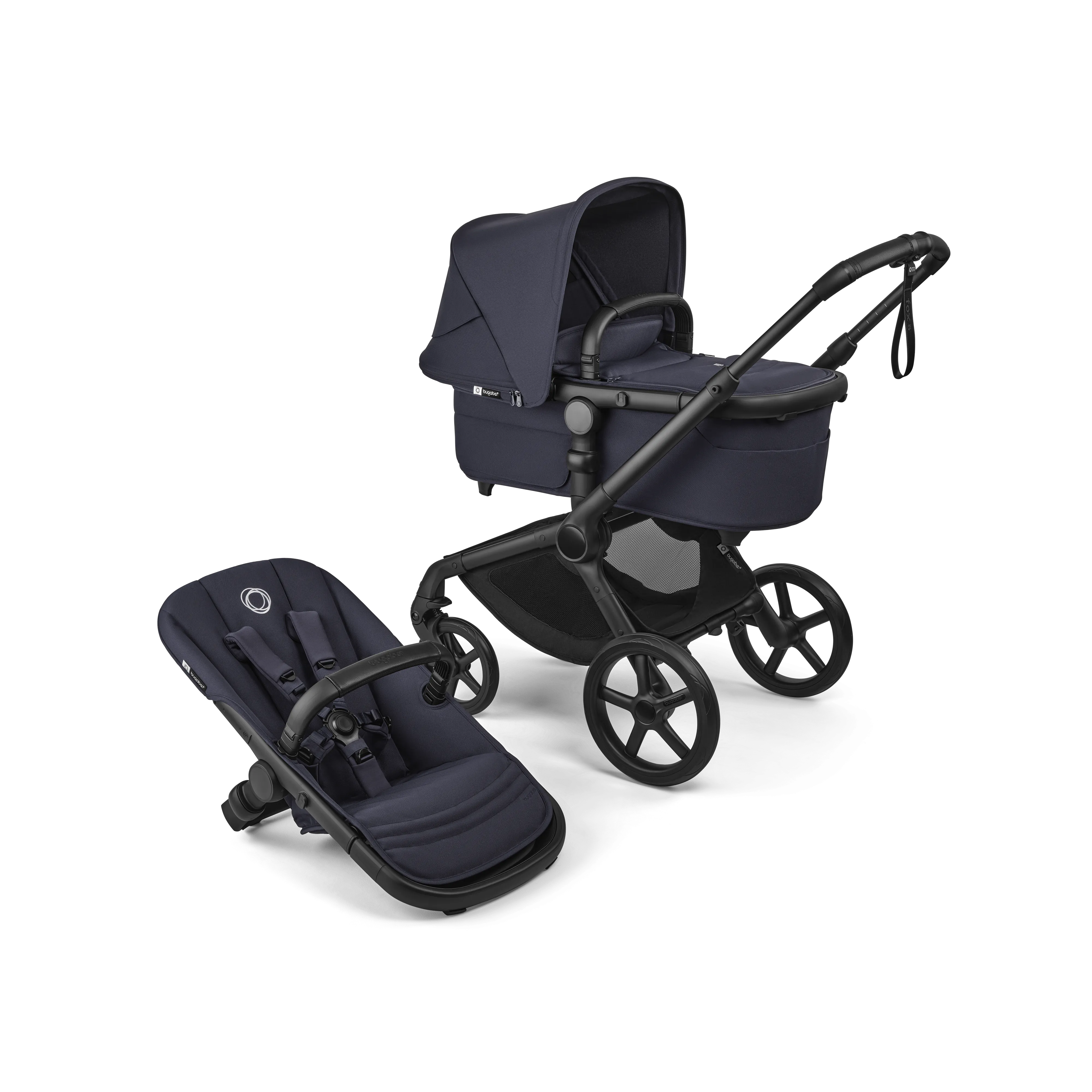 Bugaboo Fox 5 Renew Pram & Pushchair - Black/Deep Indigo/Deep Indigo