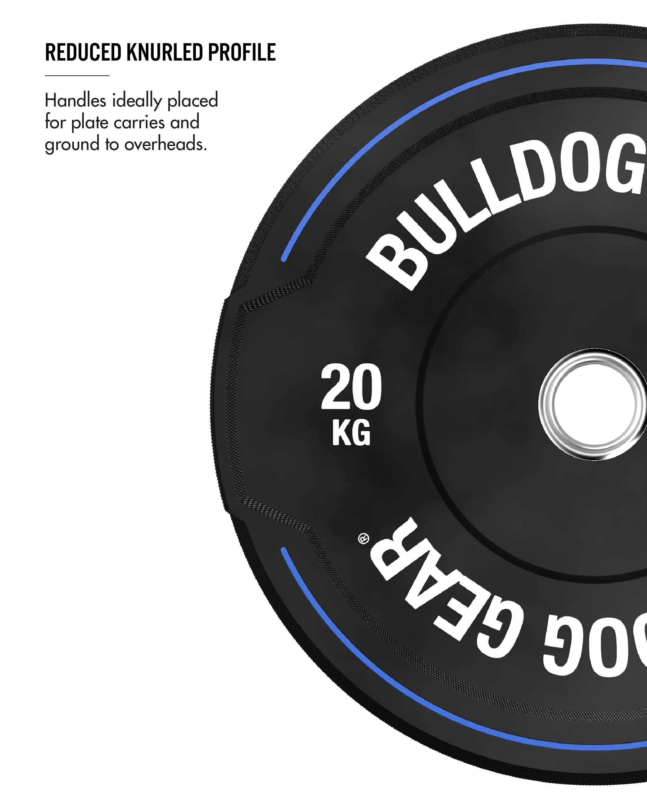 Bulldog Gear - Hybrid 2.0 Black Rubber Bumper Plates