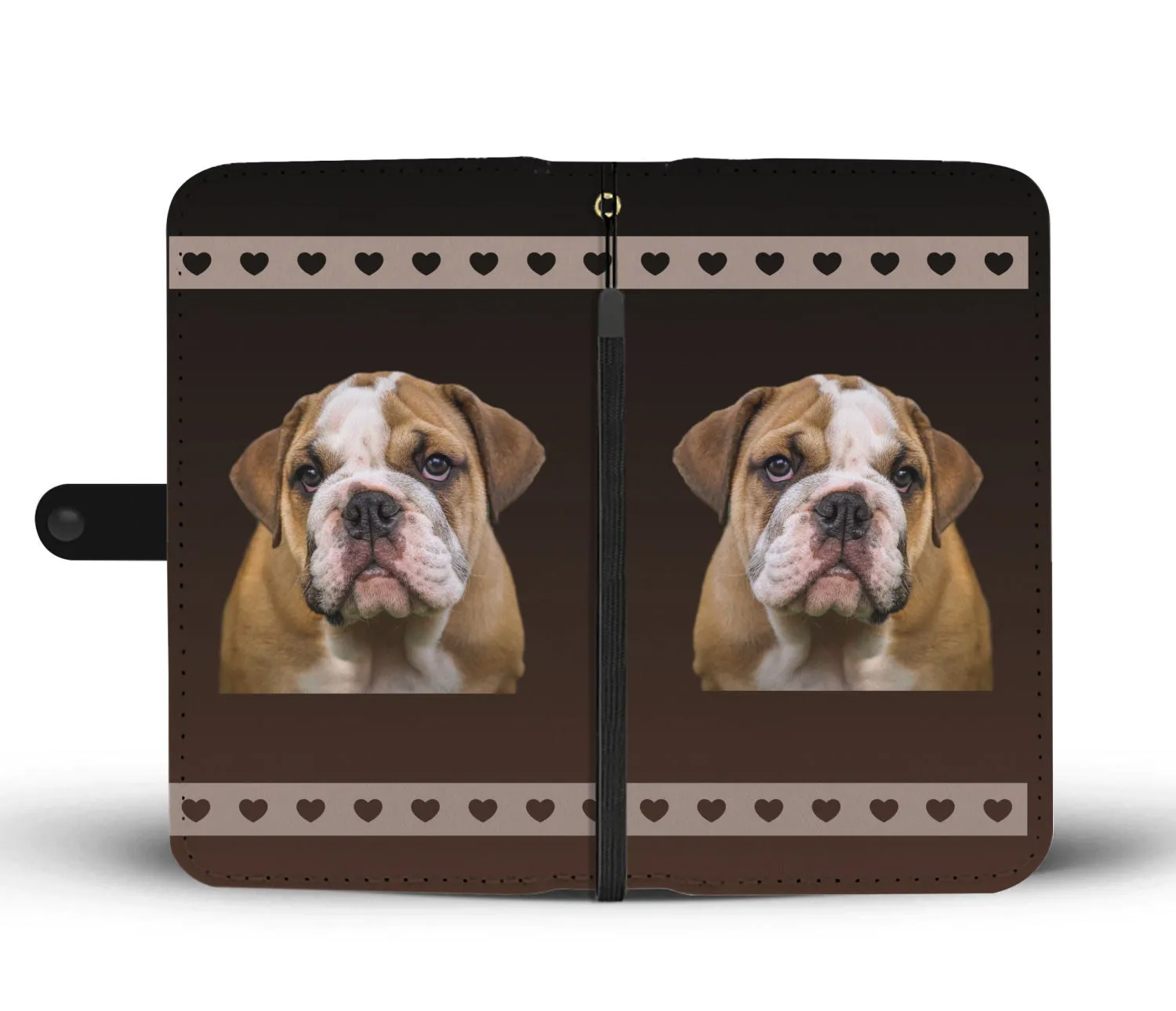 Bulldog Phone Case Wallet - English