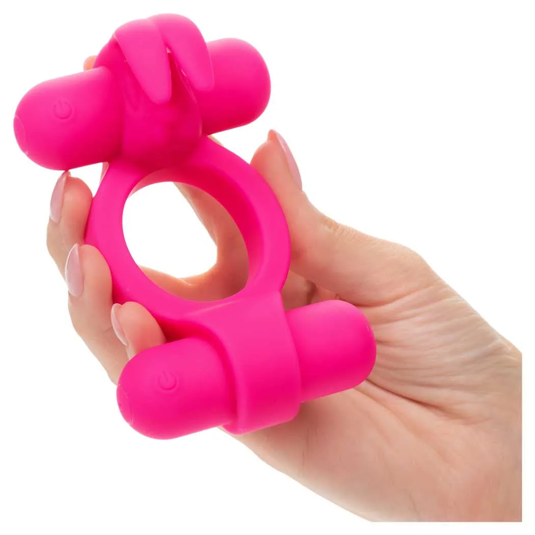 CalExotics Silicone Rechargeable Rockin’ Rabbit Penis Ring