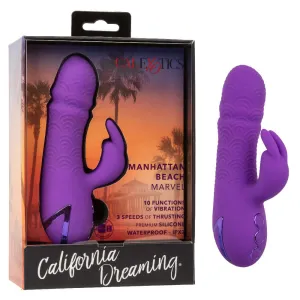 California Dreaming Manhattan Beach Marvel Rabbit Vibrator - Purple