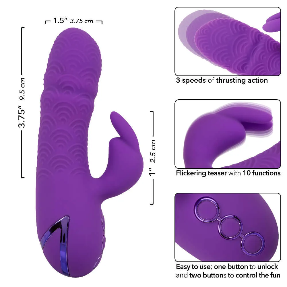 California Dreaming Manhattan Beach Marvel Rabbit Vibrator - Purple