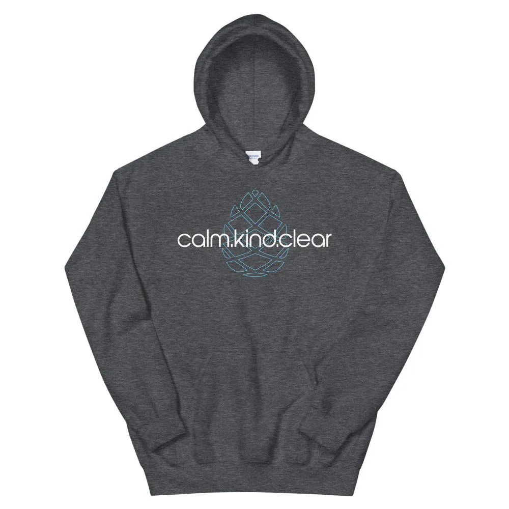 Calm Kind Clear Unisex Hoodie