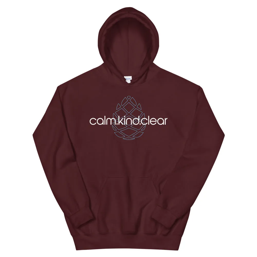 Calm Kind Clear Unisex Hoodie