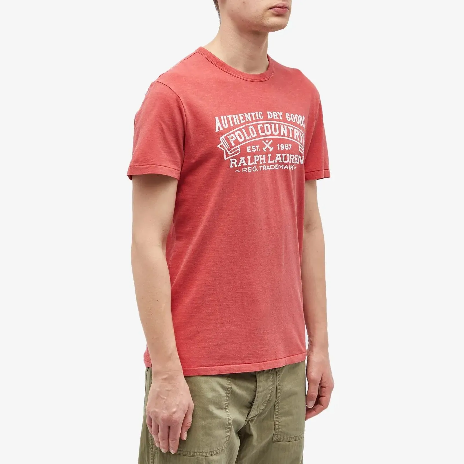 Camiseta Polo Ralph Lauren Classic Fit de punto Polo Country Roja