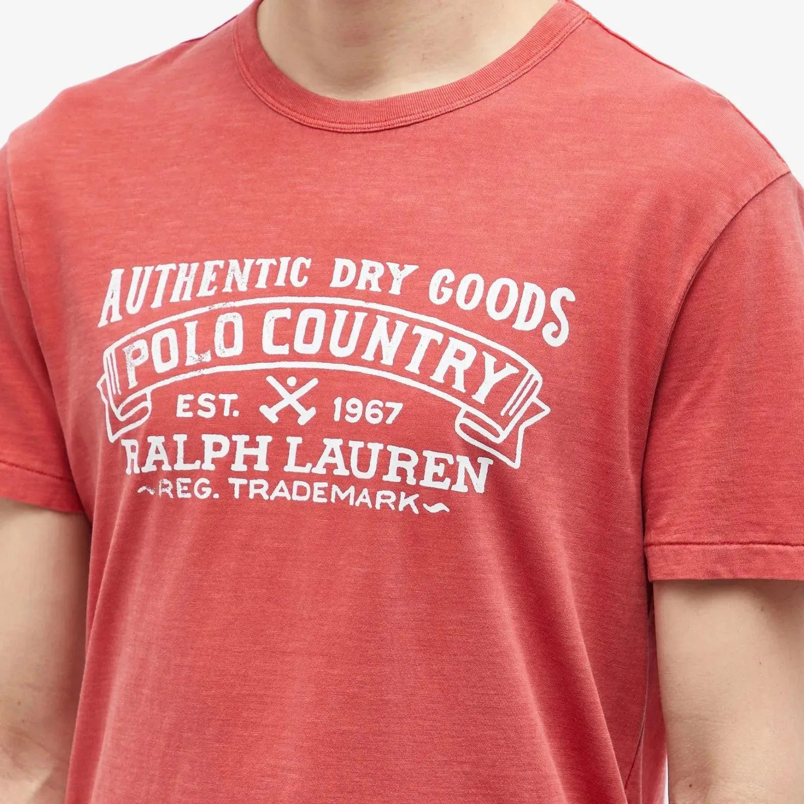 Camiseta Polo Ralph Lauren Classic Fit de punto Polo Country Roja