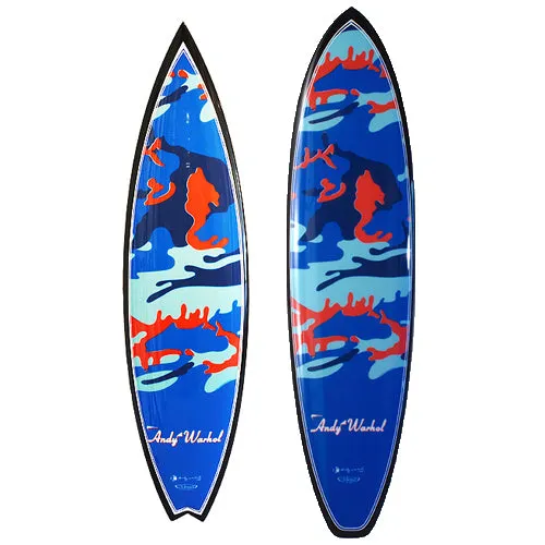 Camo Surfboard by Andy Warhol