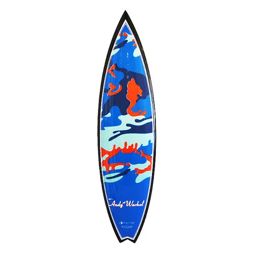 Camo Surfboard by Andy Warhol