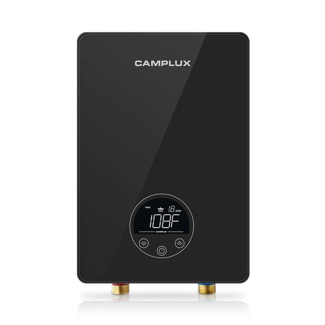 Camplux Tankless Hot Water Heater Electric Point of Use - Black