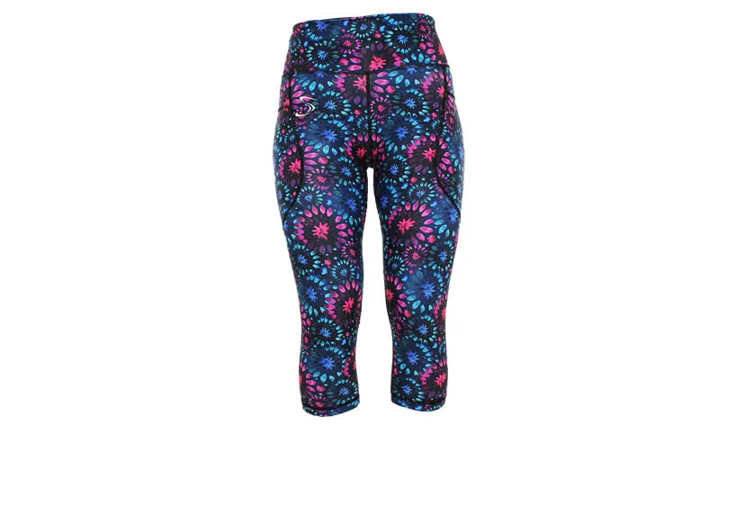 Capri Helix Burst Leggings with pockets