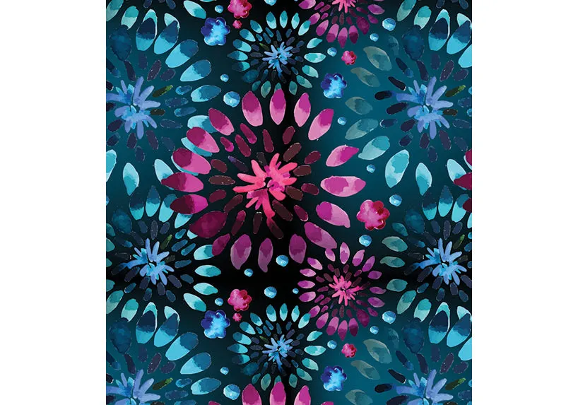 Capri Helix Burst Leggings with pockets