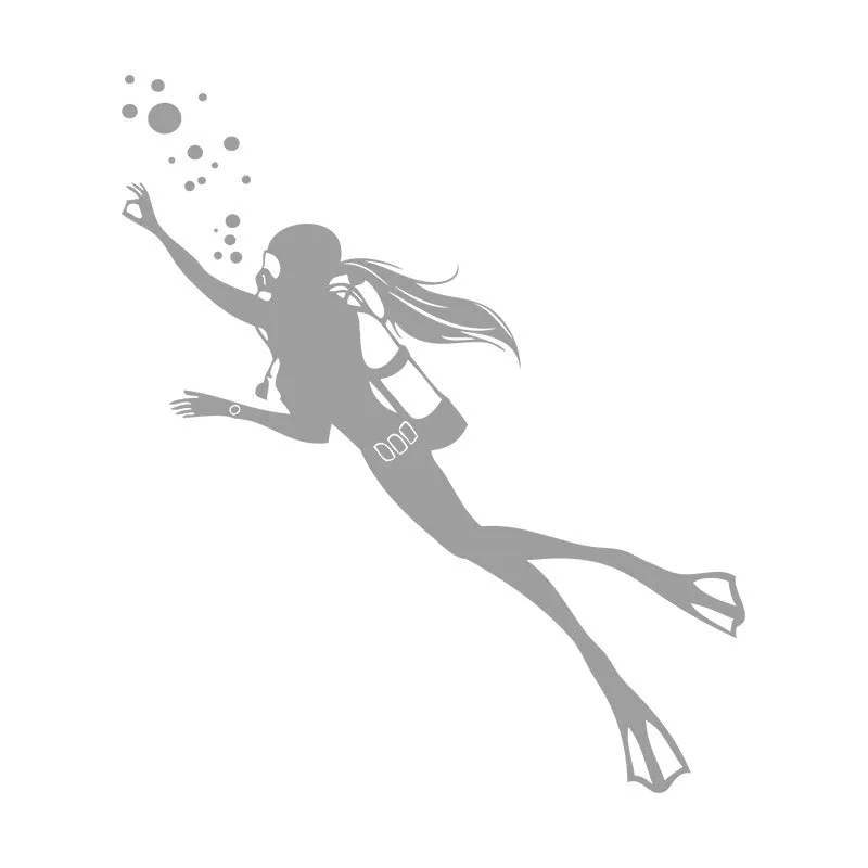 Car & Wall Sticker: Scuba Girl
