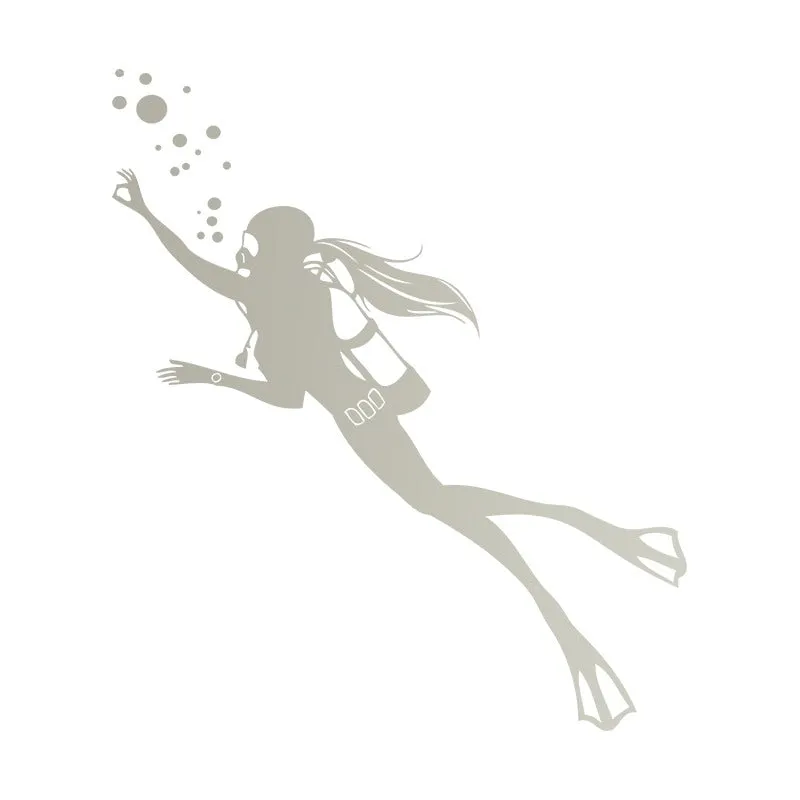 Car & Wall Sticker: Scuba Girl