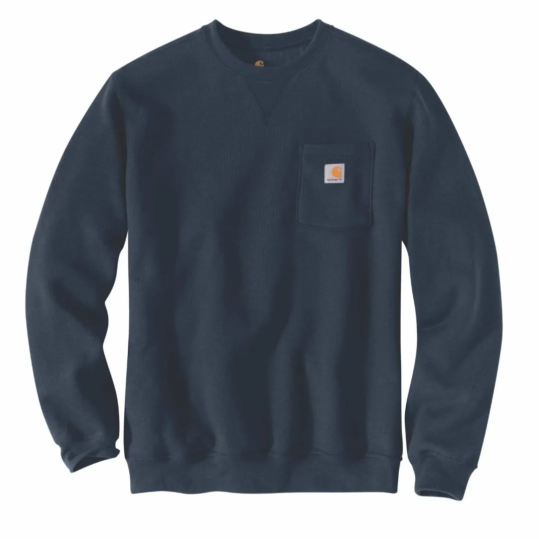 Carhartt Men's Crewneck Midweight Loose Fit Pocket Sweatshirt