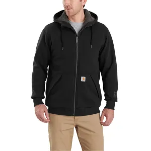 Carhartt Men's Rain Defender Relaxed Fit Midweight Sherpa Lined FZ Sweatshirt