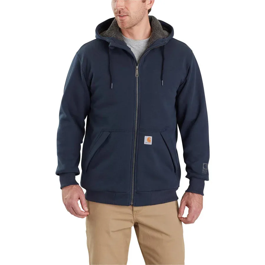 Carhartt Men's Rain Defender Relaxed Fit Midweight Sherpa Lined FZ Sweatshirt