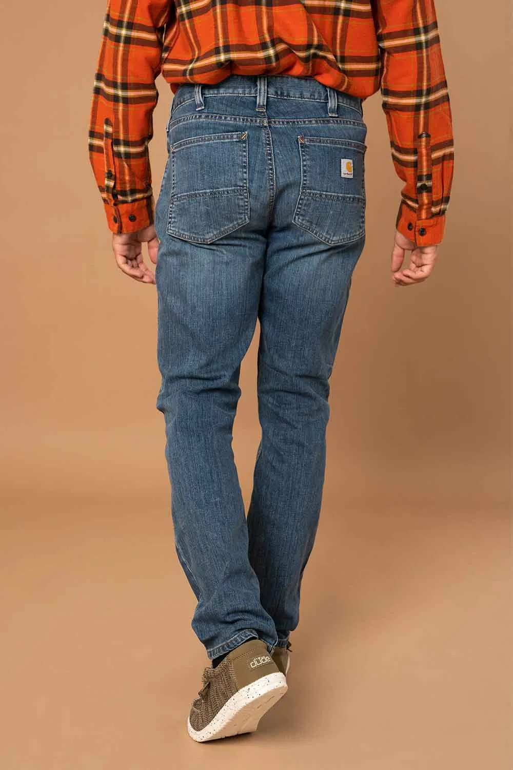 Carhartt Rugged Flex Relaxed Low Rise Five Pocket Tapered Jeans for Men | 104960-H42