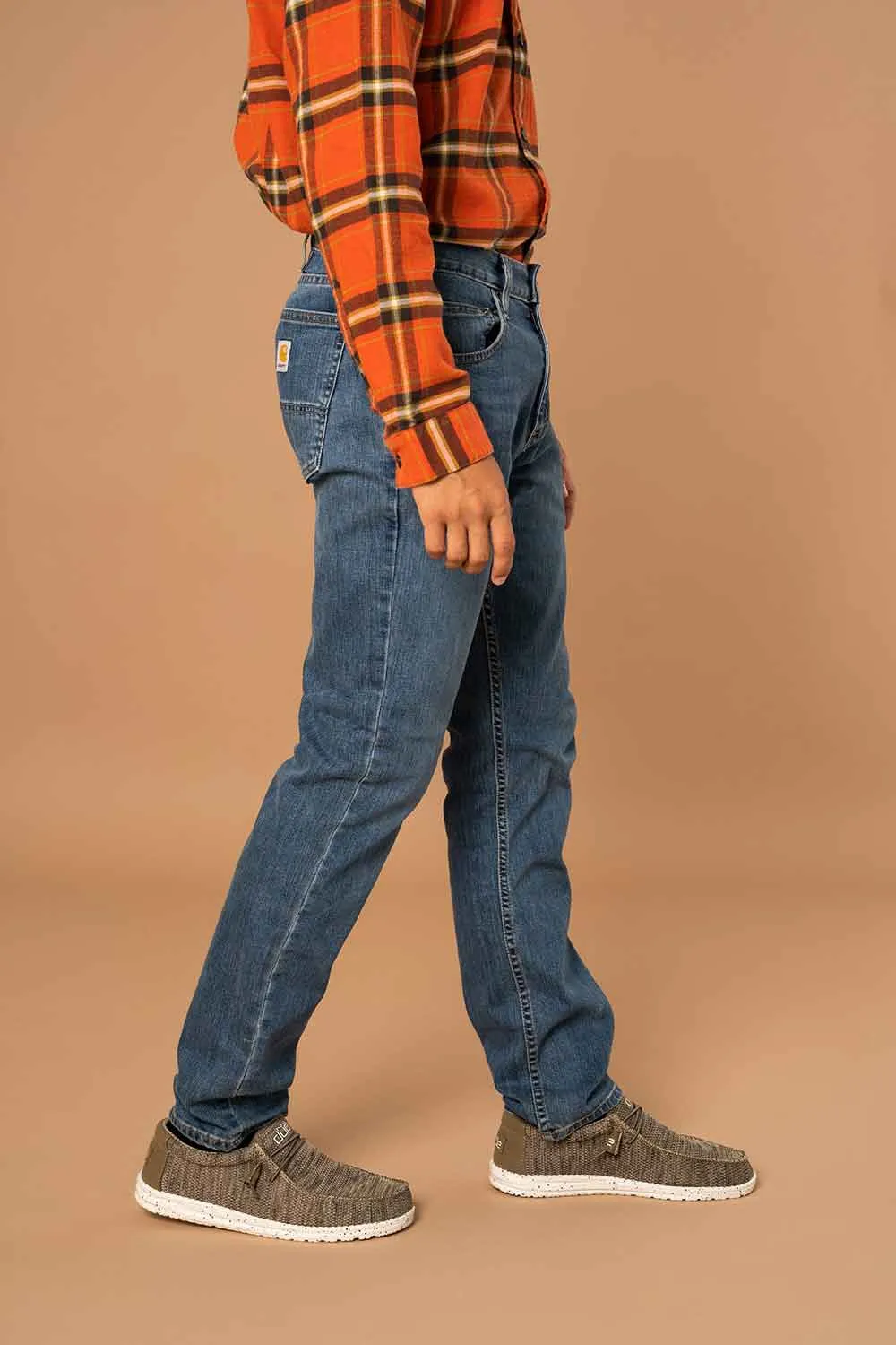 Carhartt Rugged Flex Relaxed Low Rise Five Pocket Tapered Jeans for Men | 104960-H42