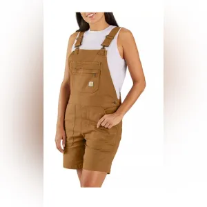 Carhartt womens rugged flex relaxed fit canvas shortall