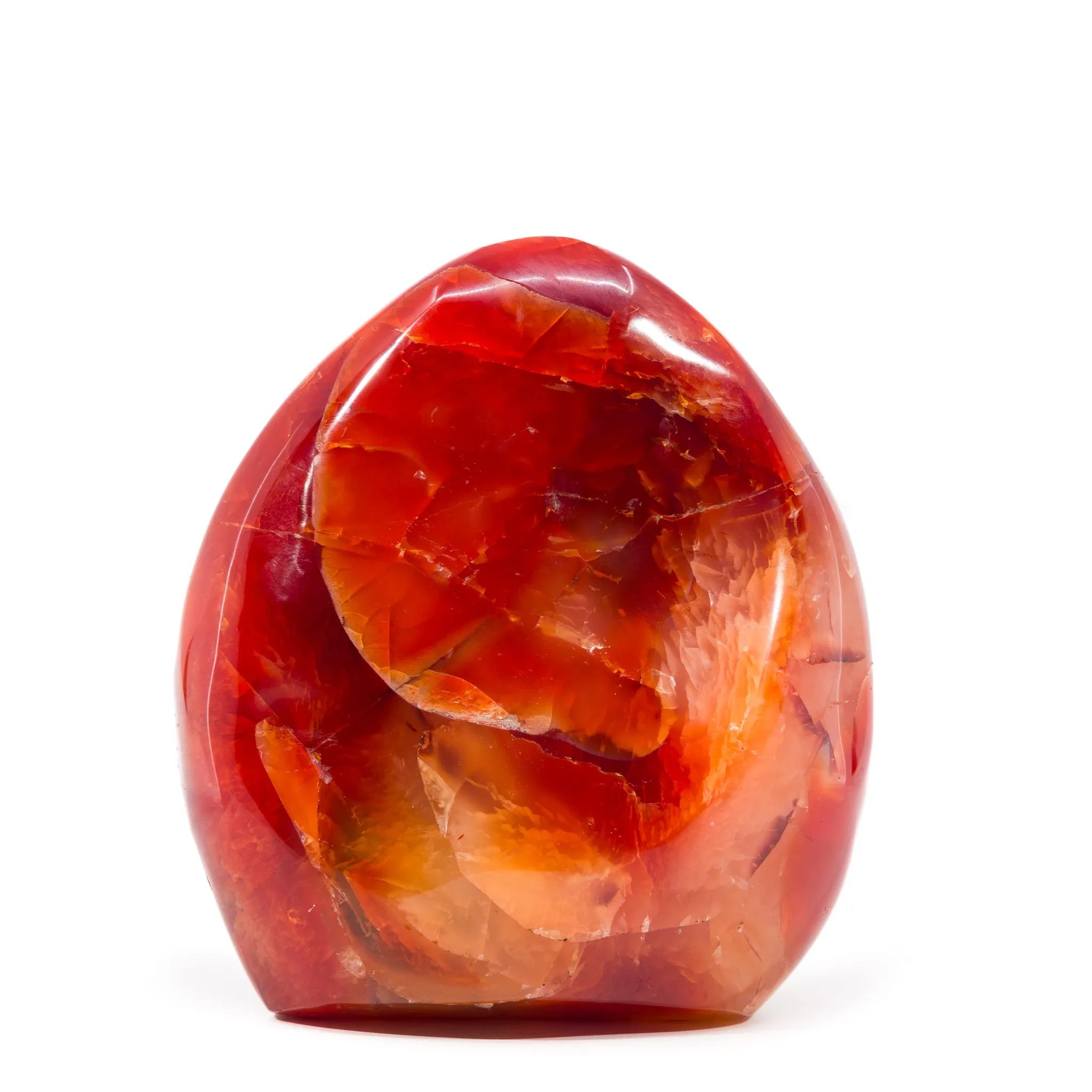 Carnelian 4.3 Inch .9kg Polished Free Form Crystal - Madagascar