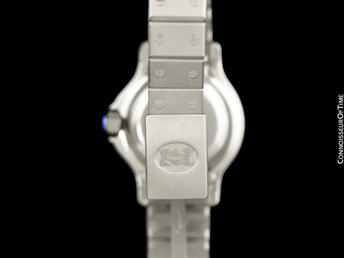 Cartier Santos Octagon Ladies Automatic Watch - Stainless Steel