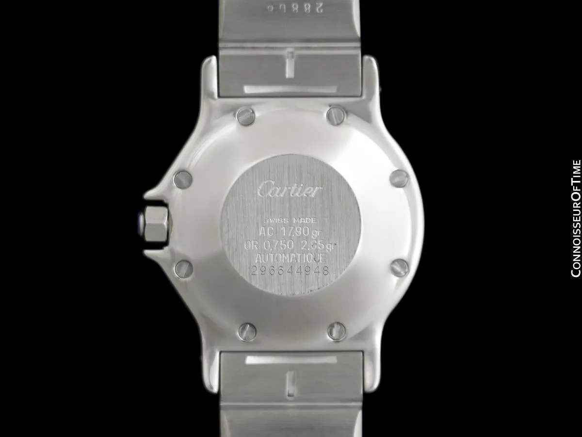 Cartier Santos Octagon Mens Unisex Watch, Automatic - Stainless Steel & 18K Gold