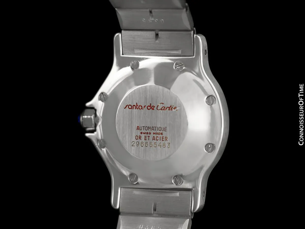 Cartier Santos Octagon Mens Unisex Watch, Automatic - Stainless Steel & 18K Gold