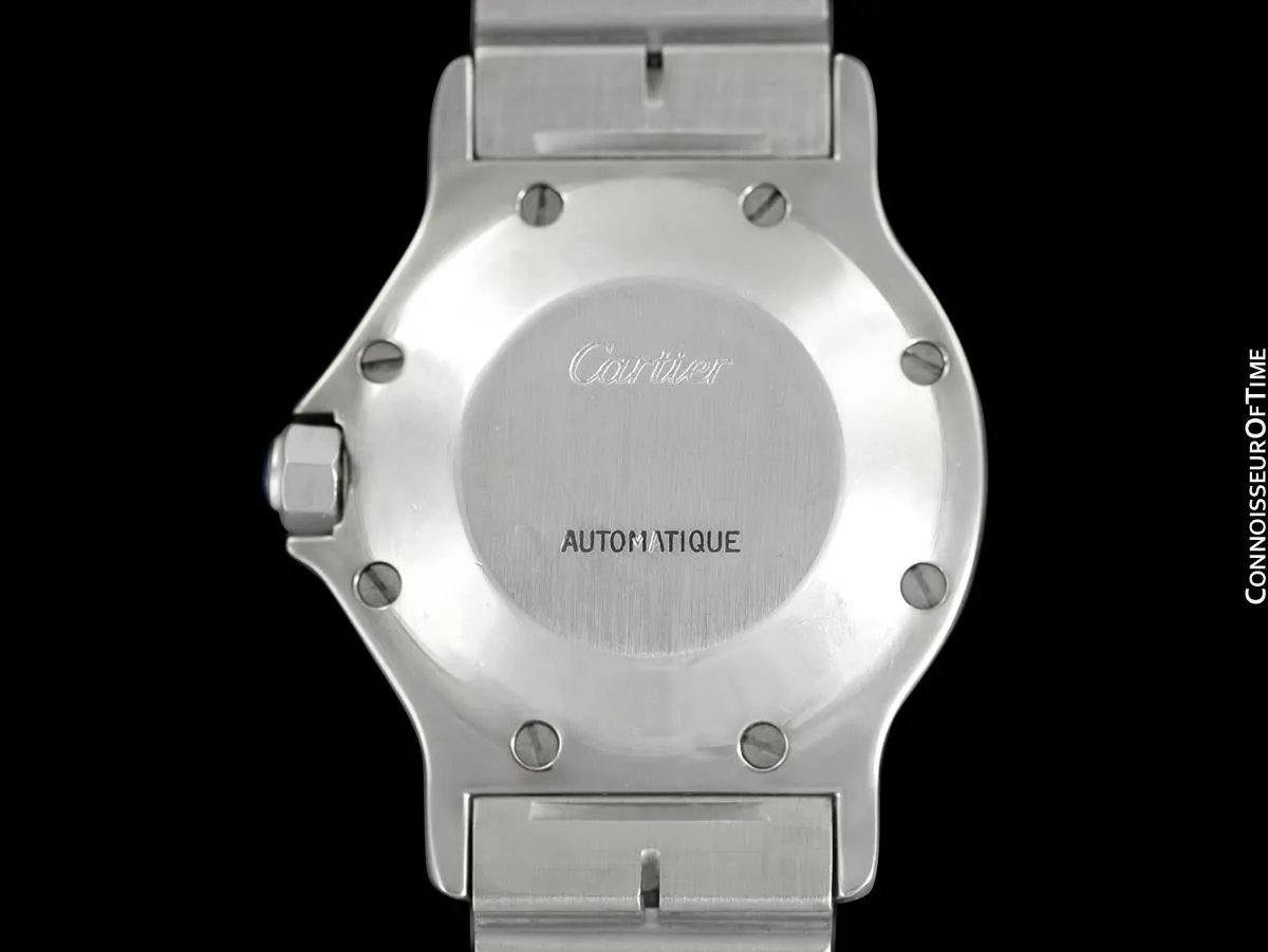 Cartier Santos Octagon Mens Unisex Watch, Automatic - Stainless Steel & 18K Gold