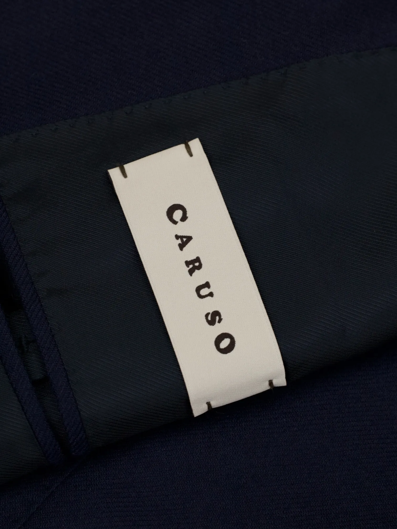 Caruso Navy Pure Cashmere Winter-Essential Twill Jacket