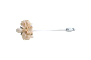 Carved Orchid Lapel - Love
