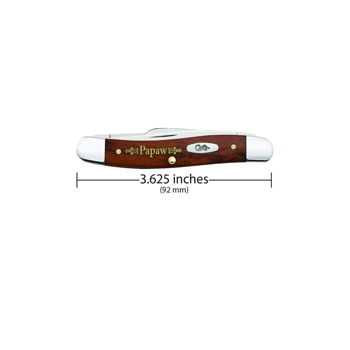CASE KNIVES GRANDPA SERIES CHESTNUT BONE MEDIUM STOCKMAN PAPAW