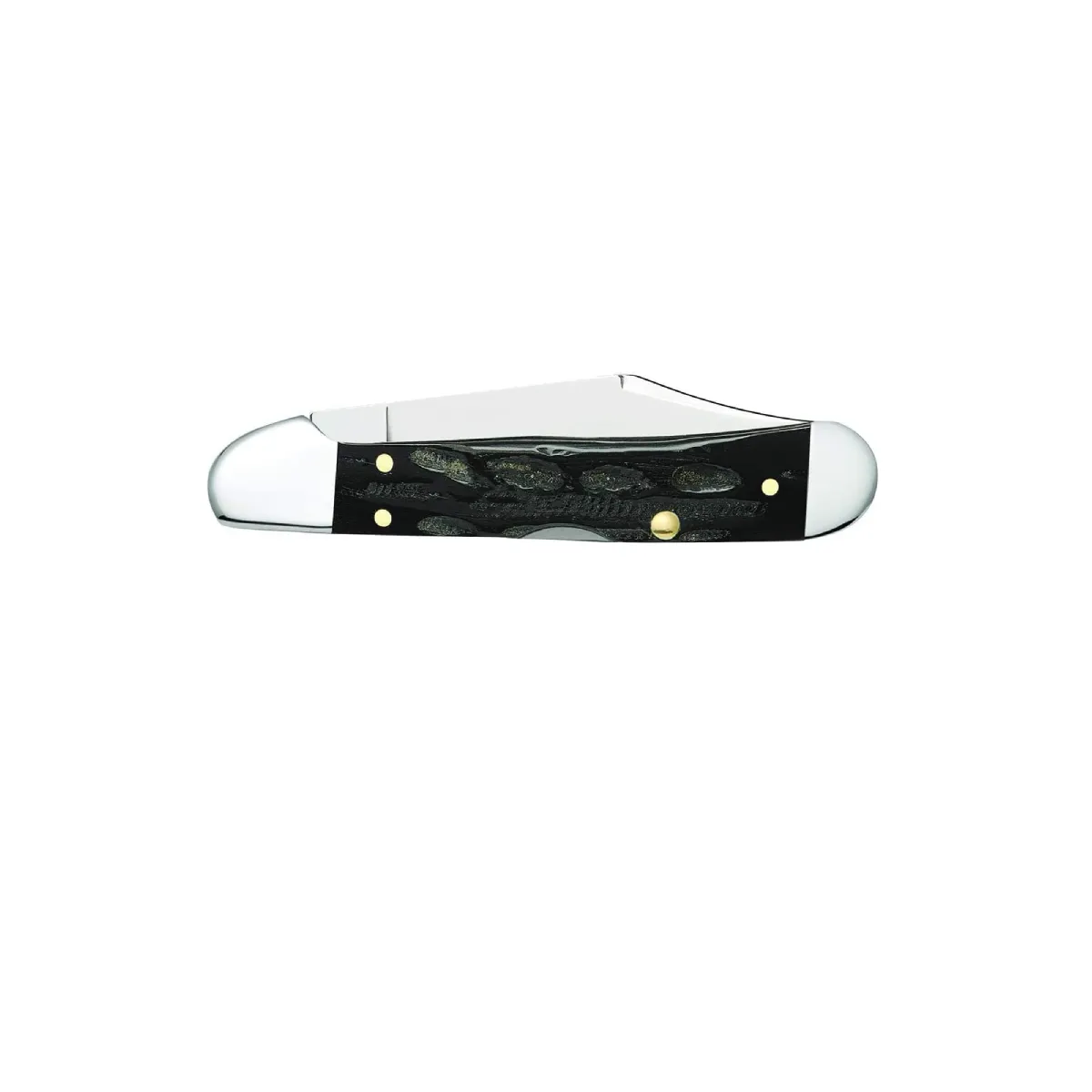 CASE KNIVES JIGGED BUFFALO HORN MINI COPPERLOCK