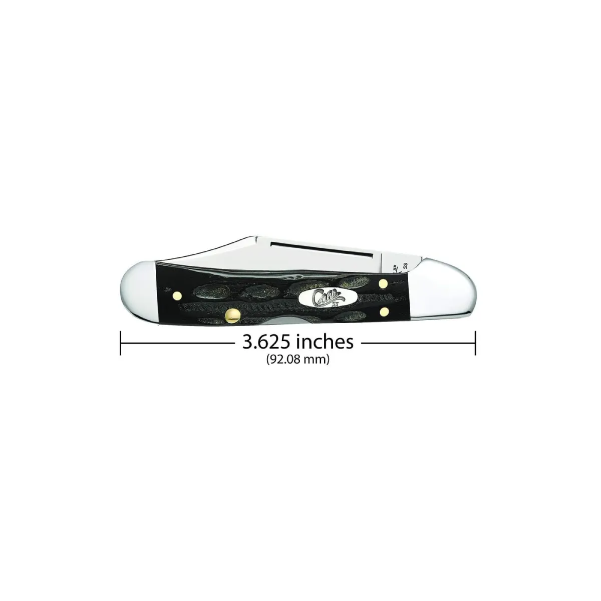 CASE KNIVES JIGGED BUFFALO HORN MINI COPPERLOCK