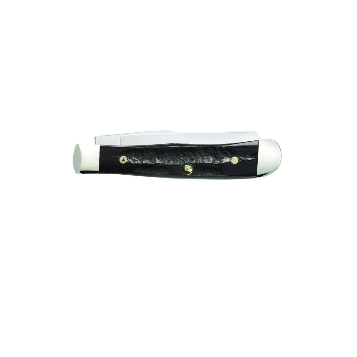 CASE KNIVES JIGGED BUFFALO HORN TINY TRAPPER
