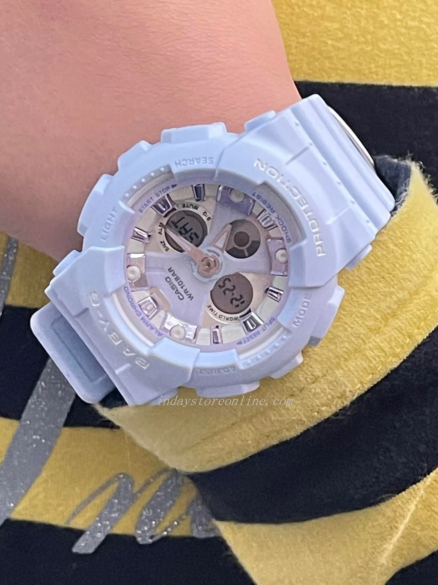 Casio Baby-G Women's Watch BA-130WP-2A Resin Band Mineral Glass Shock Resistant