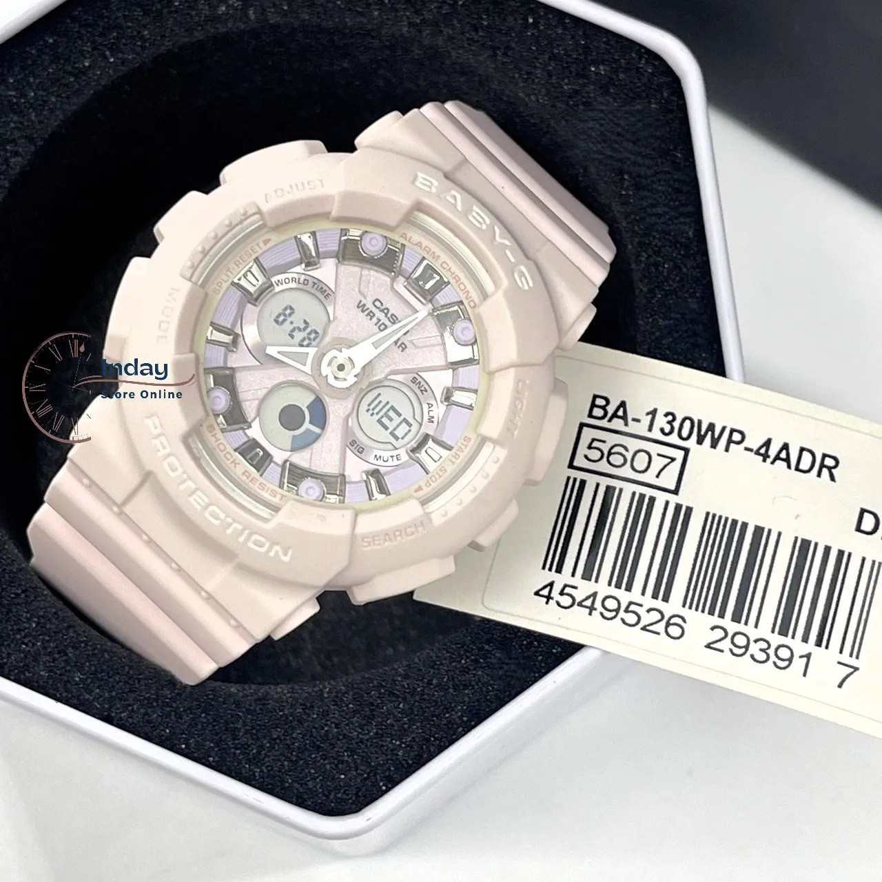 Casio Baby-G Women's Watch BA-130WP-4A Resin Band Mineral Glass Shock Resistant
