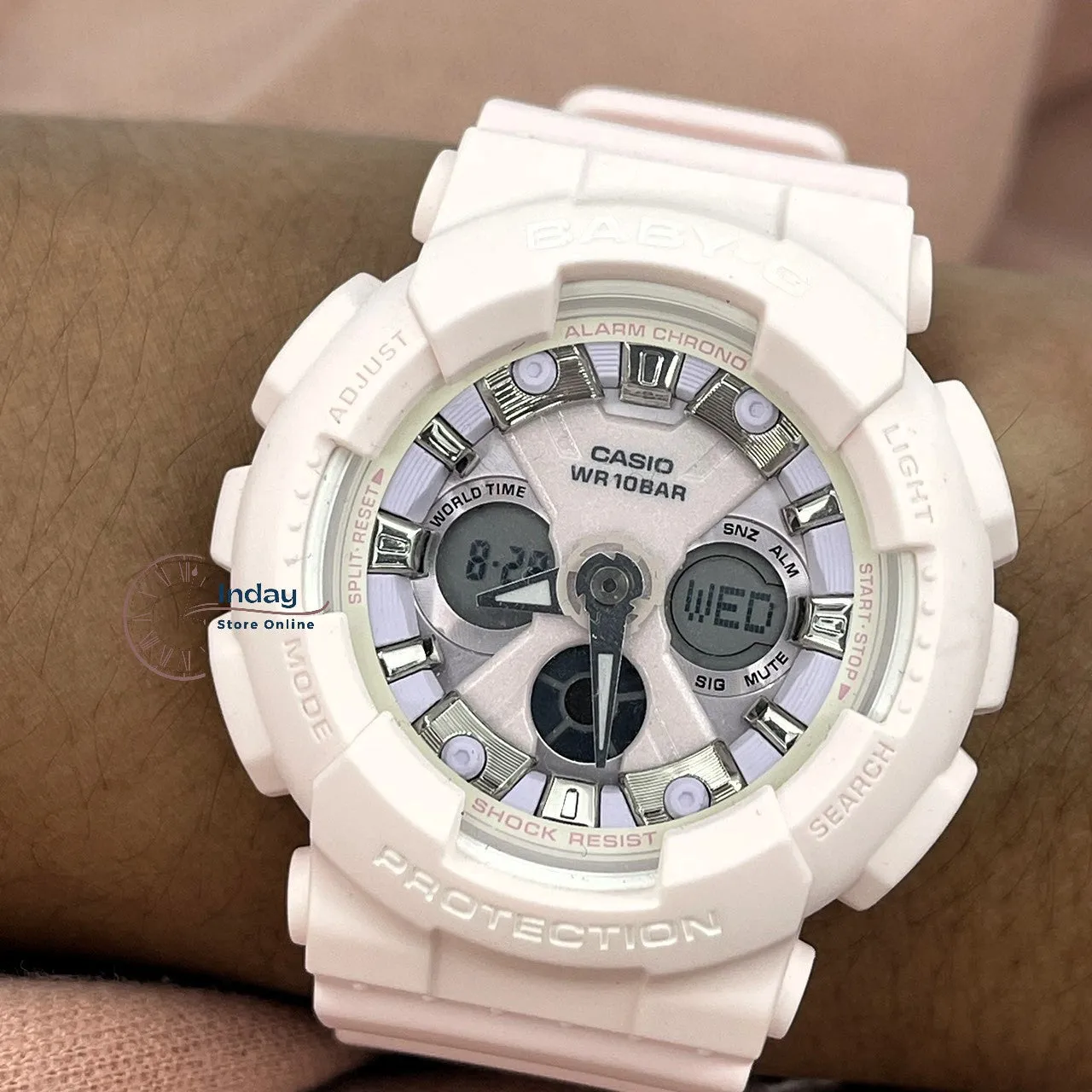 Casio Baby-G Women's Watch BA-130WP-4A Resin Band Mineral Glass Shock Resistant