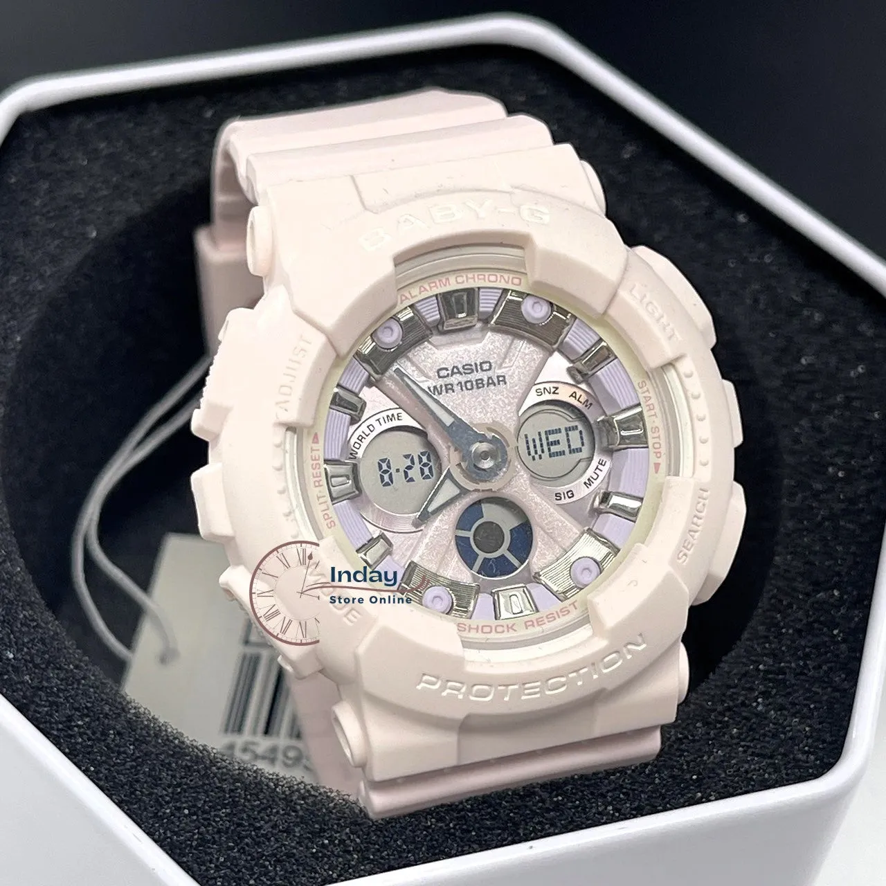 Casio Baby-G Women's Watch BA-130WP-4A Resin Band Mineral Glass Shock Resistant