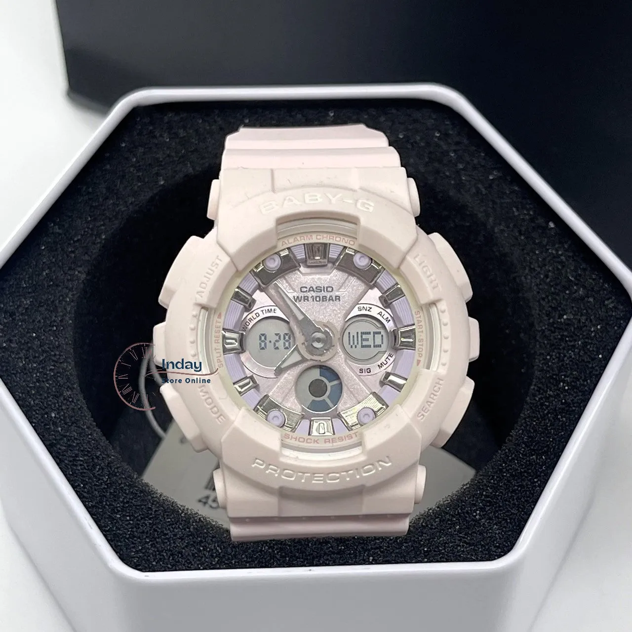 Casio Baby-G Women's Watch BA-130WP-4A Resin Band Mineral Glass Shock Resistant