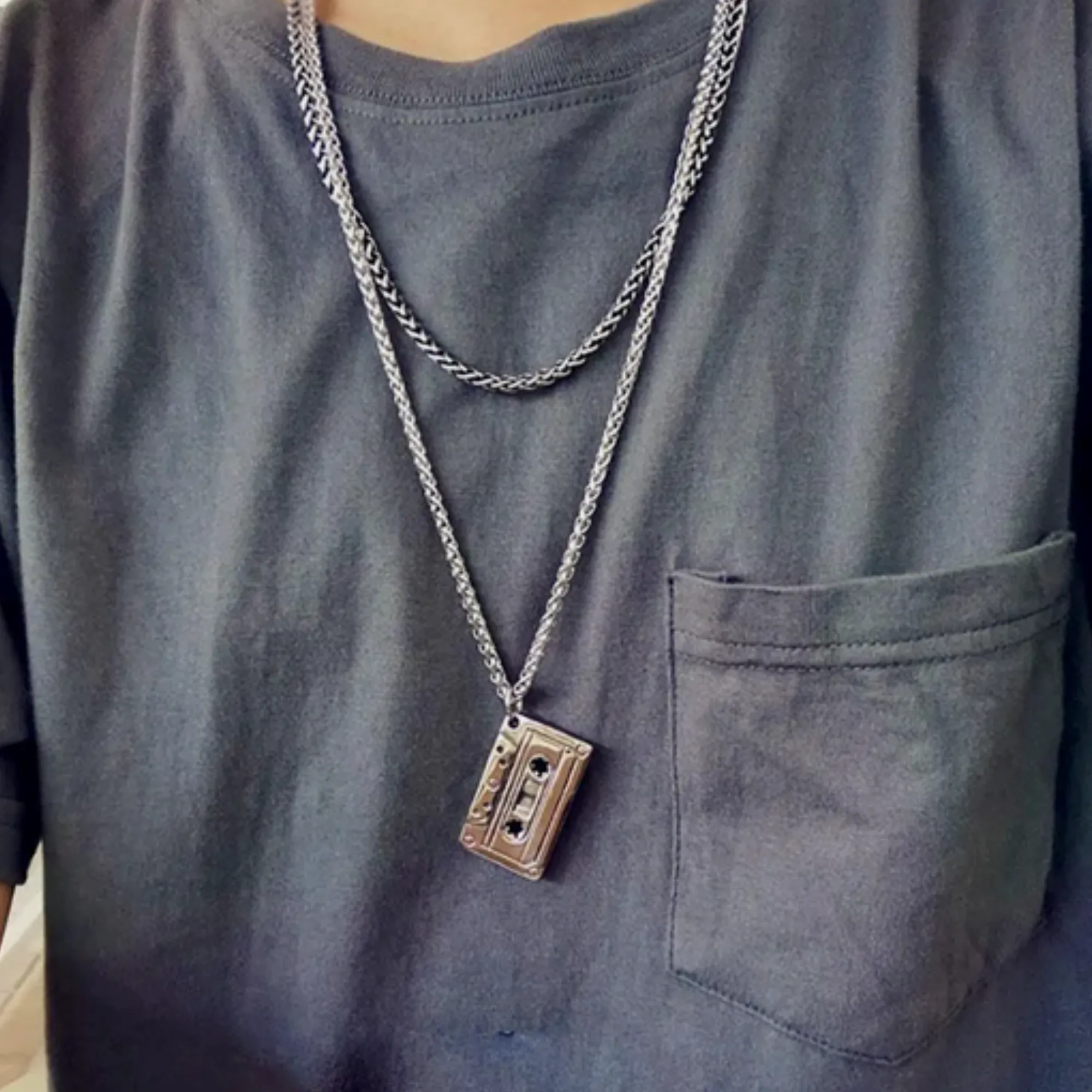 Cassette Necklace - PRICE INCLUDES FREE SHIPPING