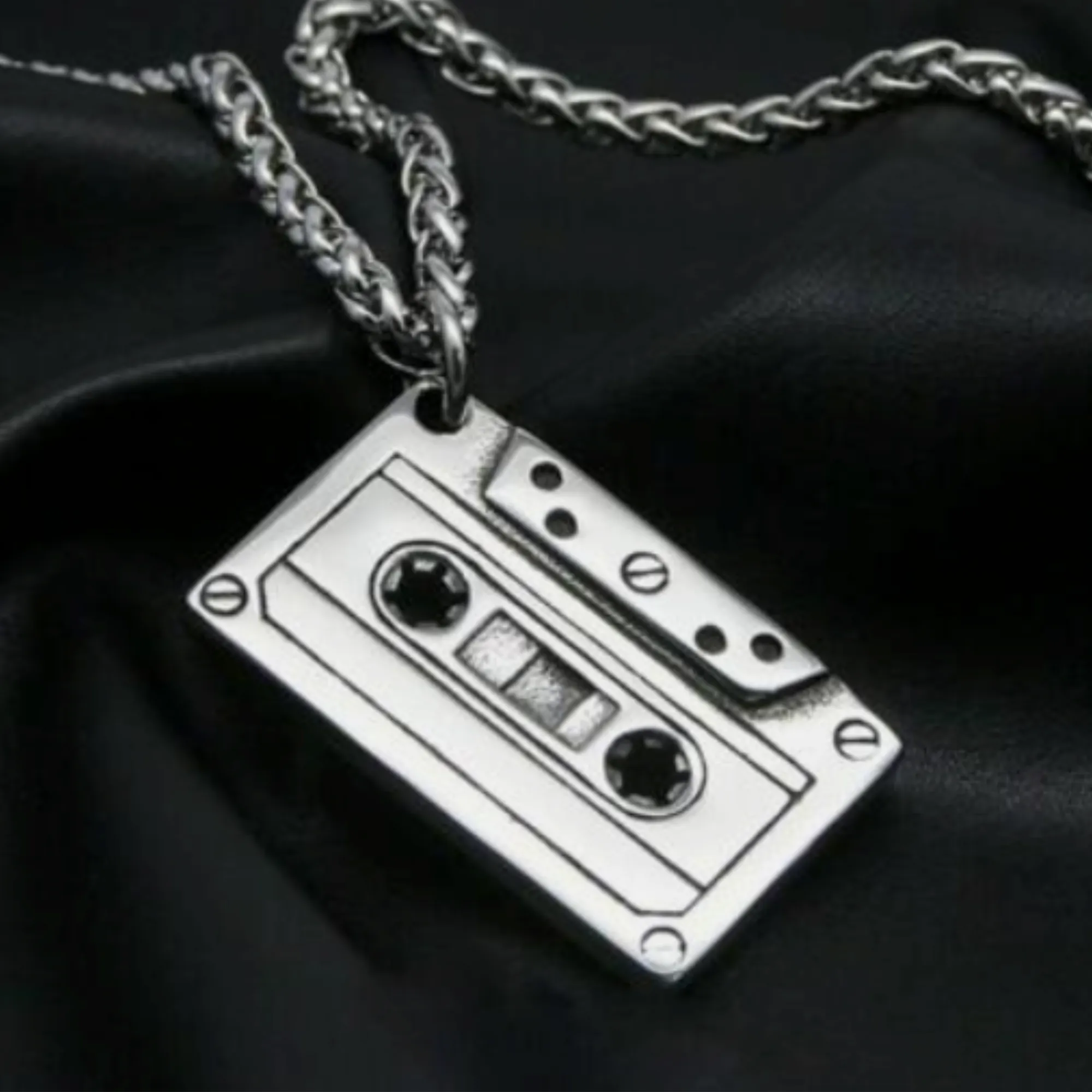 Cassette Necklace - PRICE INCLUDES FREE SHIPPING
