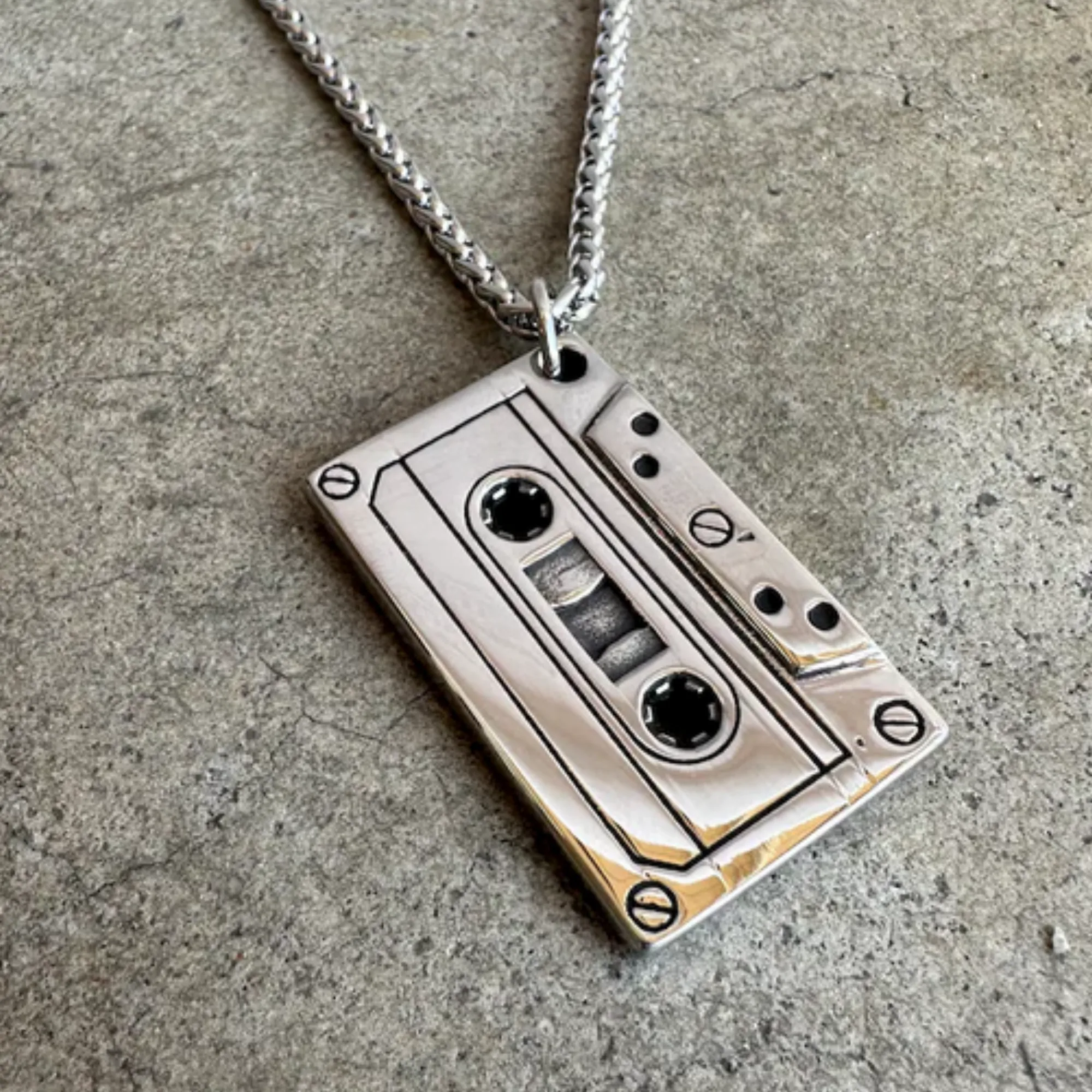 Cassette Necklace - PRICE INCLUDES FREE SHIPPING