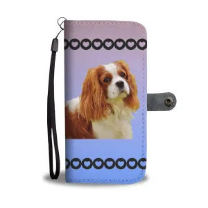 Cavalier King Charles Spaniel Phone Case Wallet - Pastel