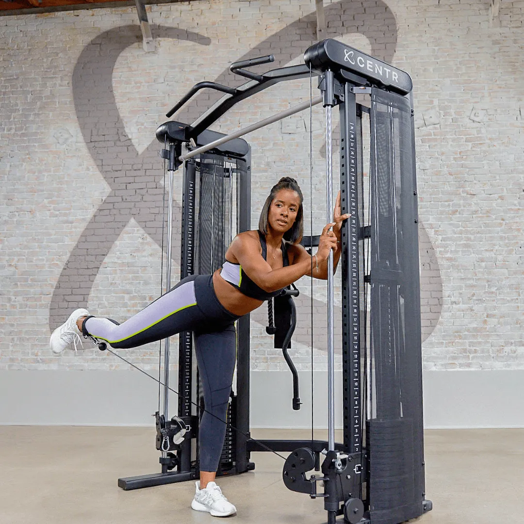 Centr 3 Home Gym Functional Trainer with Selectorized Smith Bar
