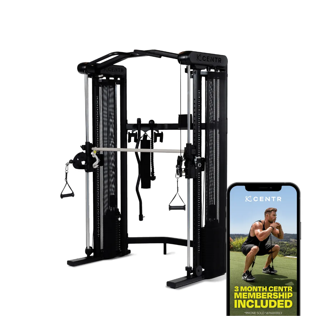 Centr 3 Home Gym Functional Trainer with Selectorized Smith Bar