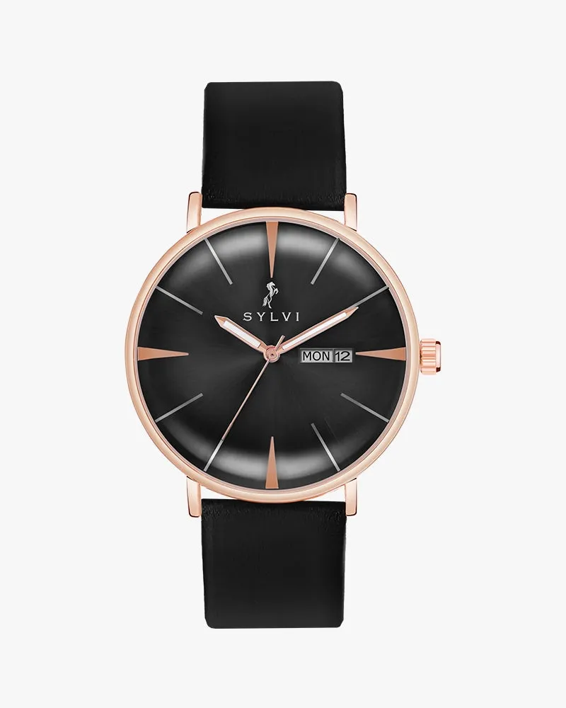 Certified Imperfect Elegadoom Black Rosegold Leather