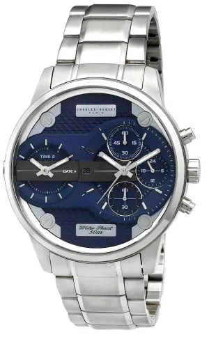 Charles-Hubert Paris Pilot's Dual Time Chronograph, Stainless Steel Case & Bracelet XWA6033