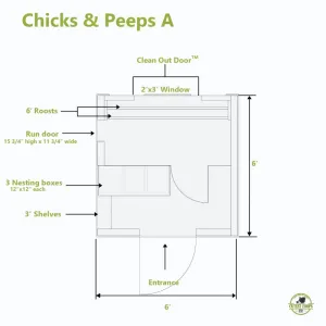 Chateau Coop - 6'x6' w/ Storage