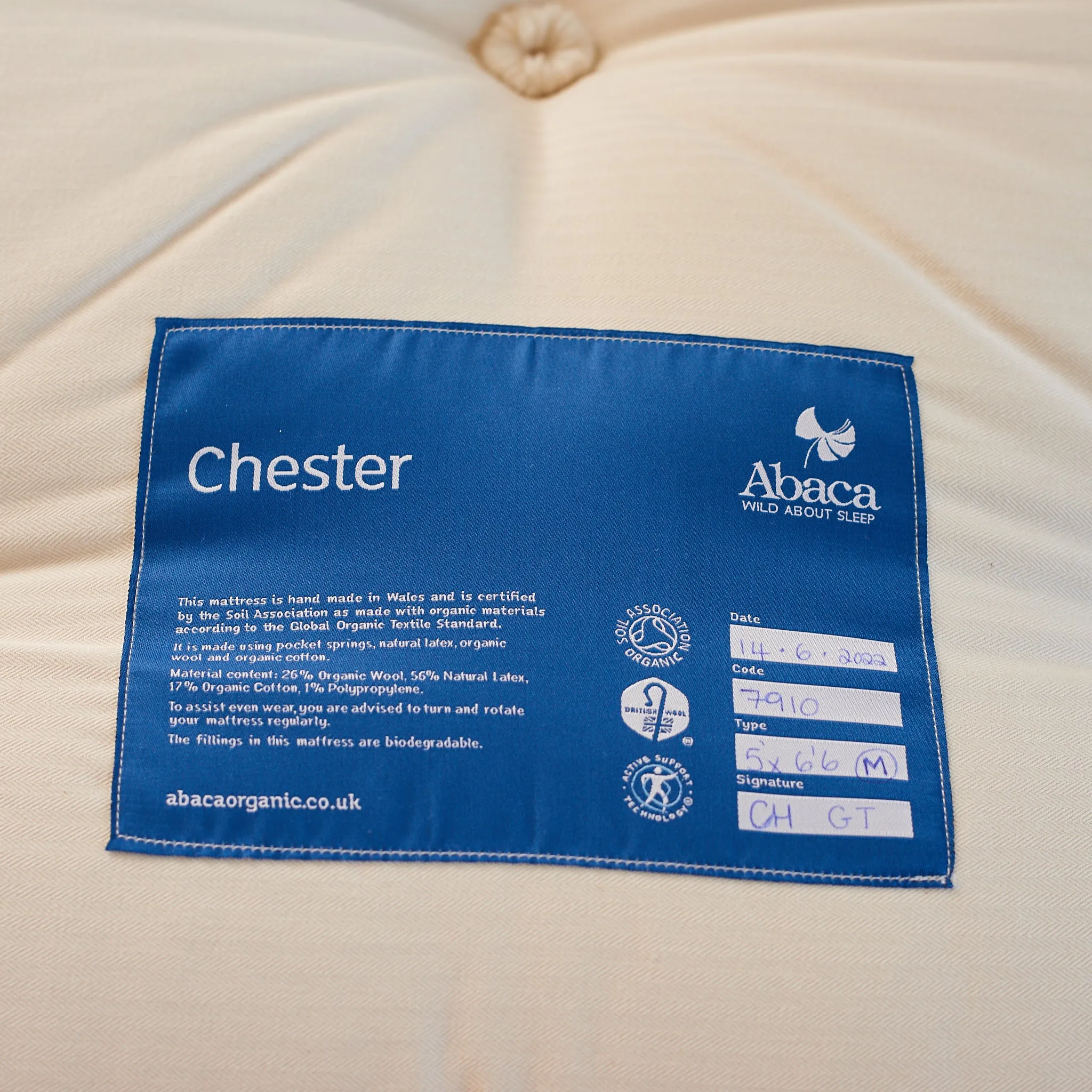 Chester Organic Pocket Sprung Latex Mattress