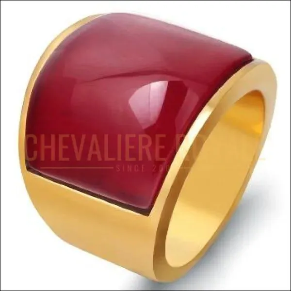 Chevalière pour femme en acier pierre arc-en-ciel huileux et vitreux